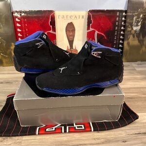 Size 13 - Air Jordan 18 Retro 2018 Black Sport Royal
